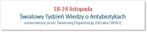 Europejski dzień wiedzy o antybiotykach