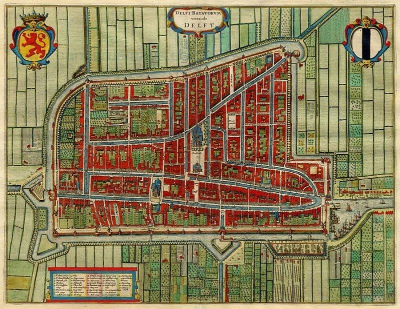 Mapa Delft