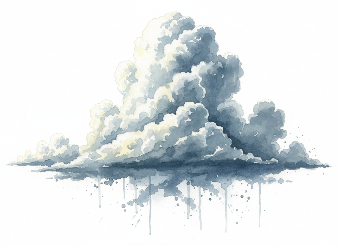 Zdjęcie pokazujące nietypowe bąbelkowe chmury Mammatus