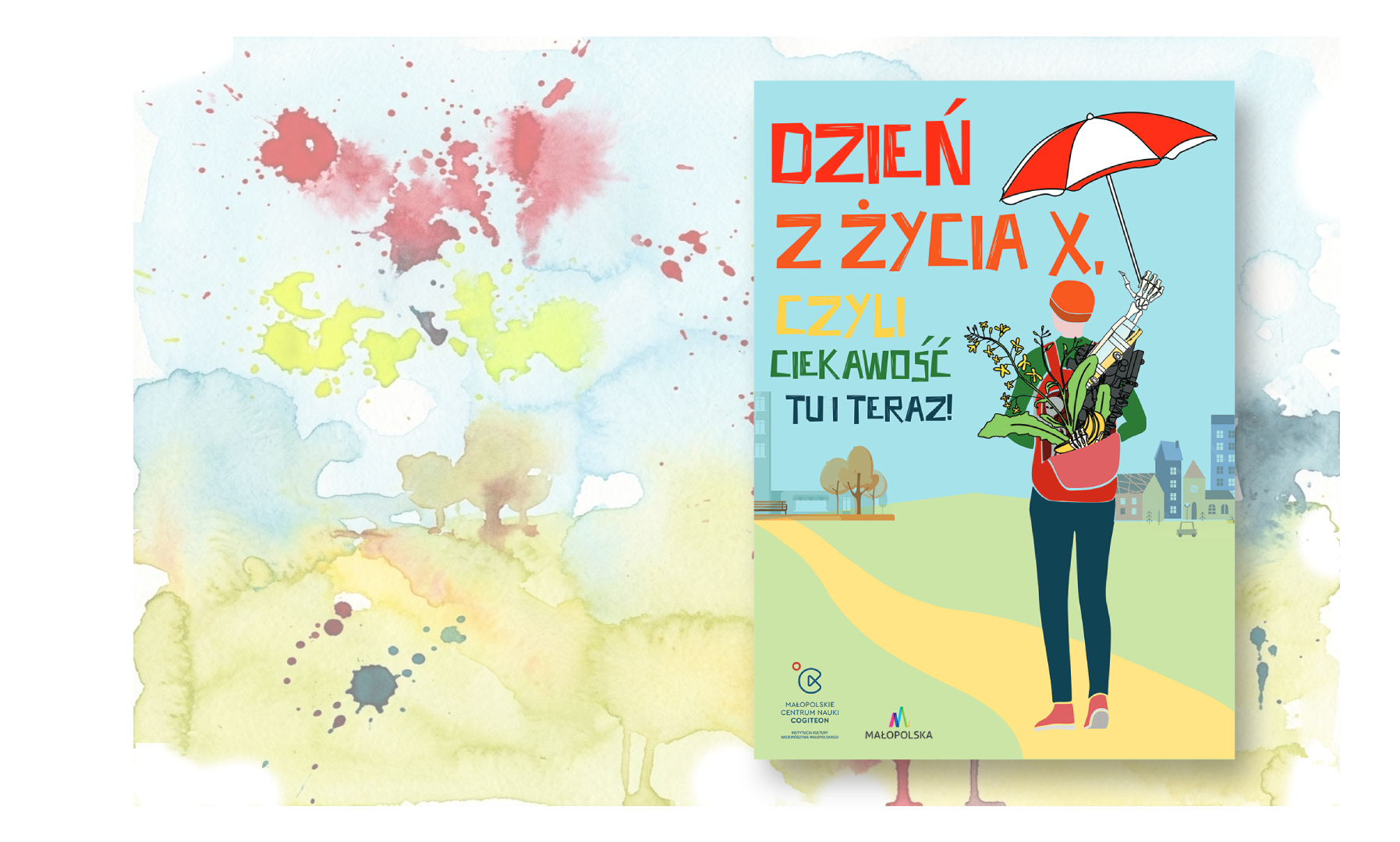 Trylobit pływa w kolbie laboratoryjnej - wizja artystyczna
