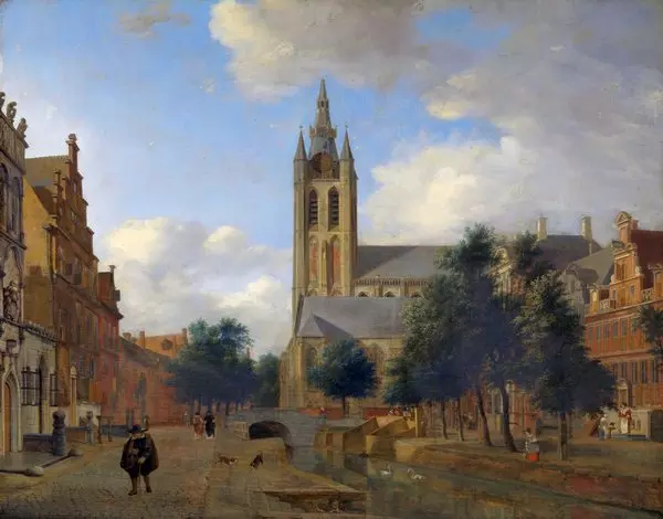 Delft na obrazie Jana van der Heydena